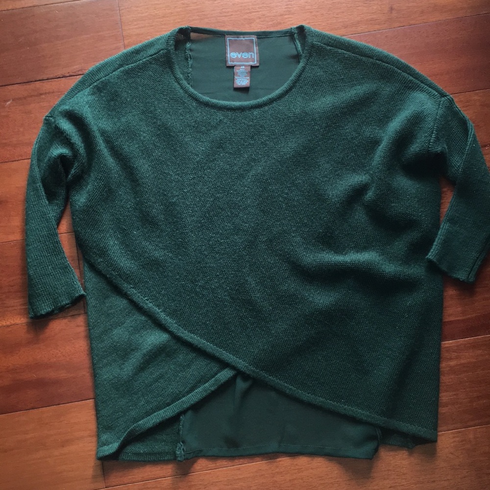 Wool Sweater with sheer back